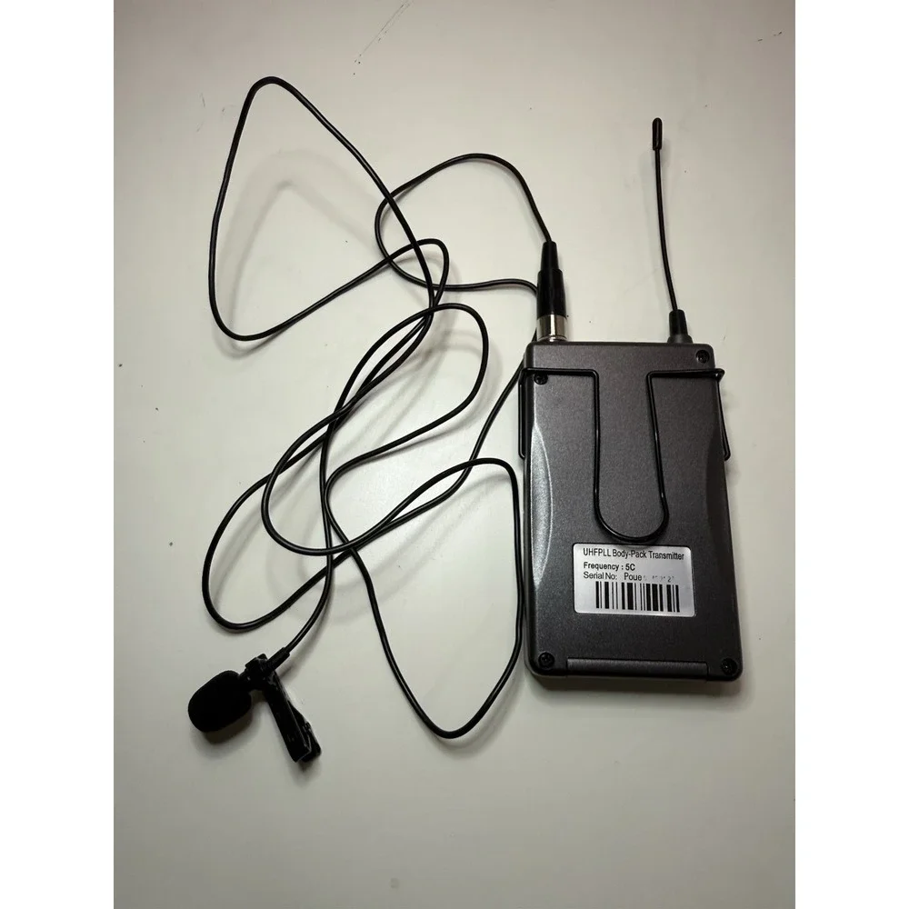 BritB1 UHF Bodypack Transmitter Lavalier Mic 542.9 MHz Wireless System